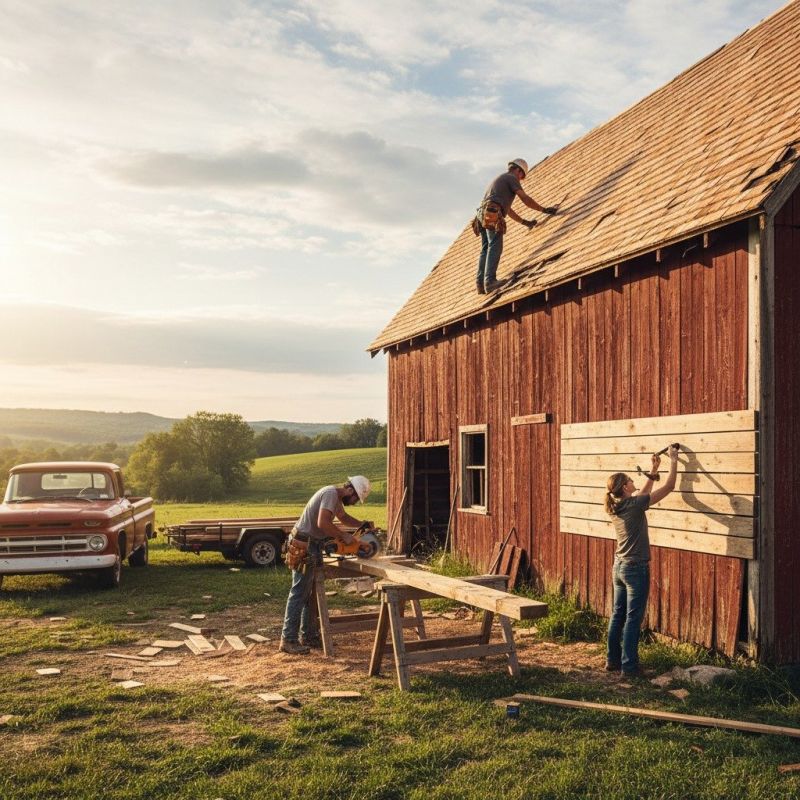 Barn Structural Repair in Conroe, TX