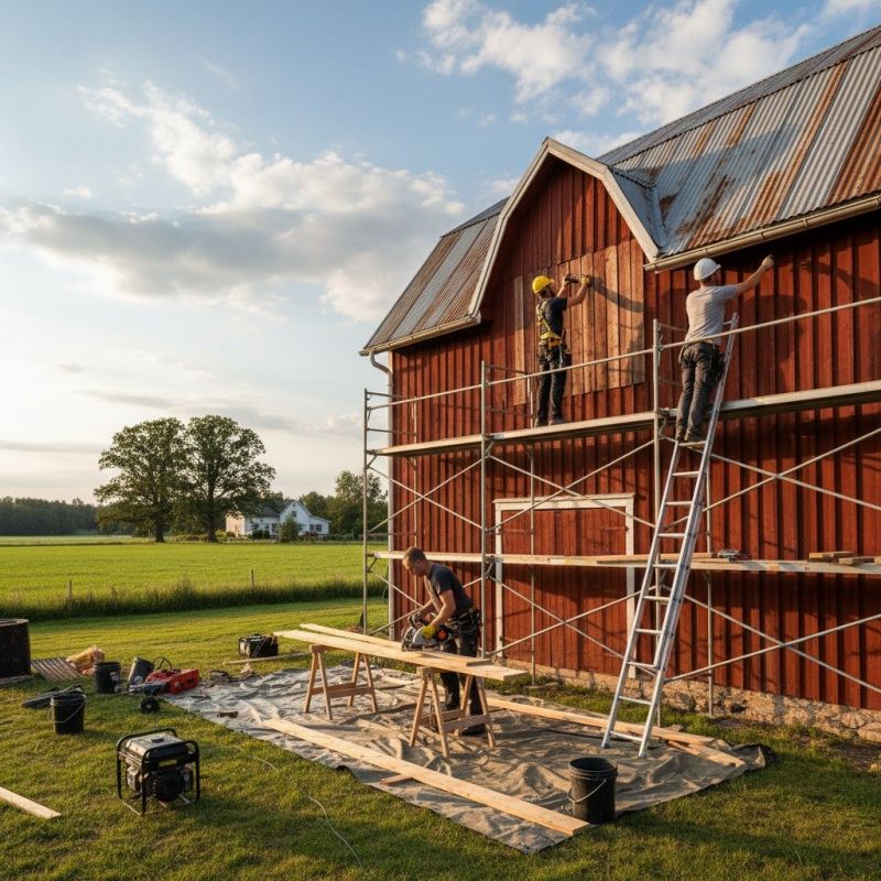 Barn Wall Repair in Wilmington, NC