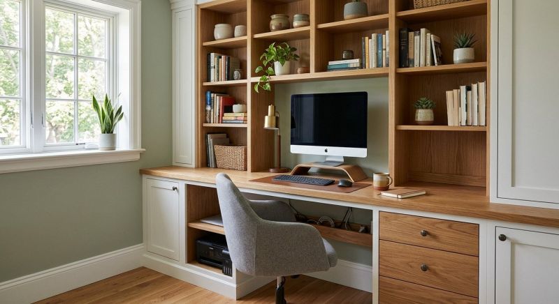 Built In Desk Installation in Frederick, MD