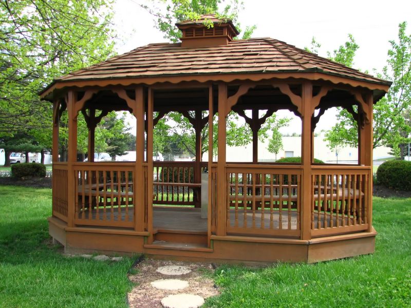 Cedar Gazebo Installation in Conroe, TX