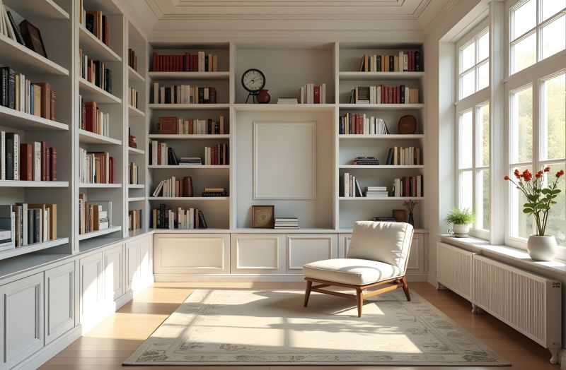 Custom Bookcase Installation in Fairfax, VA
