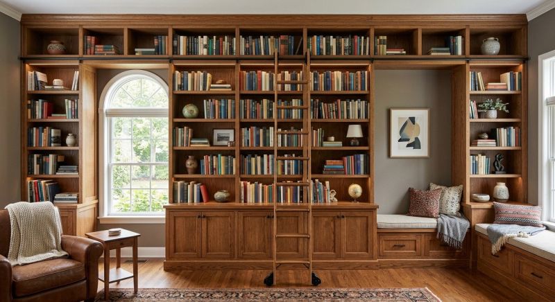 Custom Bookshelves Installation in Frederick, MD