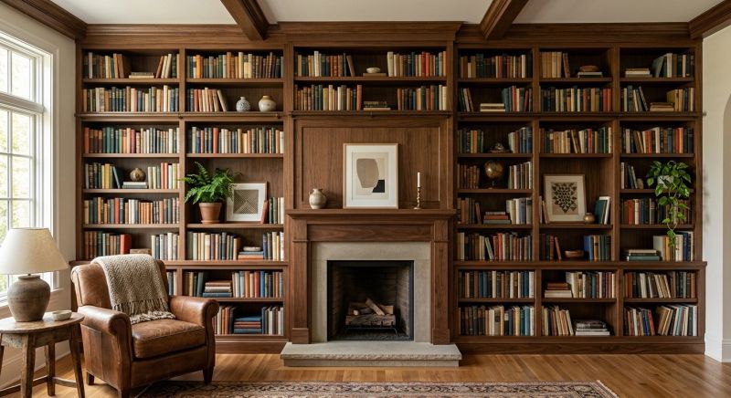 Custom Bookshelves Installation in Frederick, MD