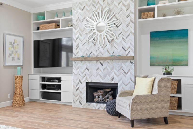 Fireplace Cabinet Installation in Fairfax, VA