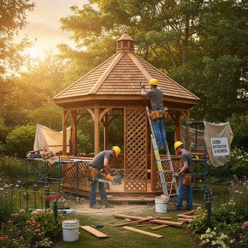 Gazebo Roof Repair in Olathe, KS