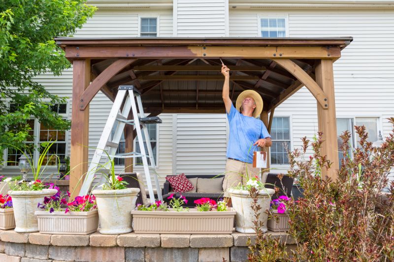 Wood Pergola Installation in Conroe, TX
