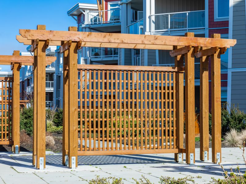 Wood Trellis Installation in Wilmington, NC