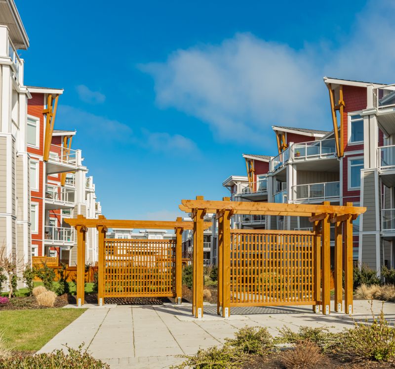 Wood Trellis Installation